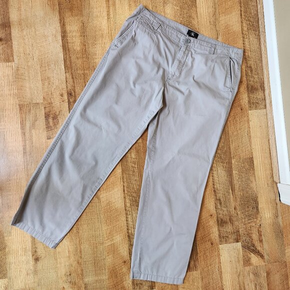 Gray Calvin Klein 38 x 32 Pants - Picture 1 of 10